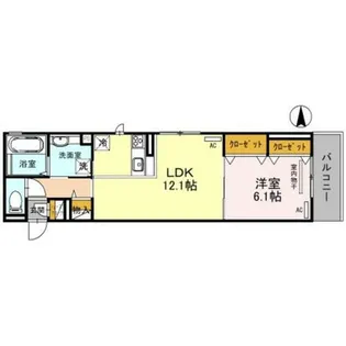 ジュメイラKYOTO2【3階】の間取り