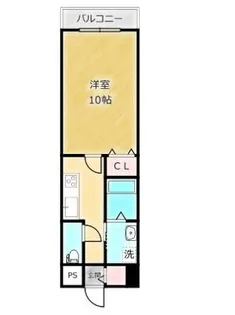 大阪府堺市堺区六条通【マンション】の間取り