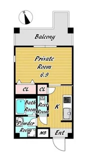 BLISSPOINTあべの【2階】の間取り
