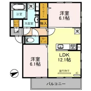レジェーロ【1階】の間取り