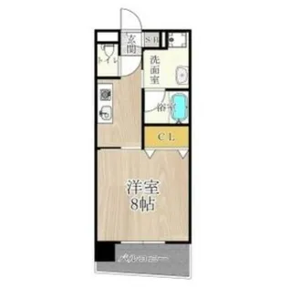 CITY SPIRE美章園【8階】の間取り