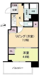 ヴィラ・セレーノ玉造本町【4階】の間取り