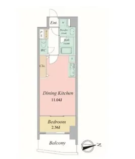 セレッソコート上本町EAST【6階】の間取り