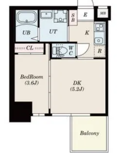 セレニテ本町リアン【3階】の間取り