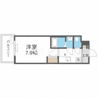 セオリー天王寺南DOOR【1階】の間取り