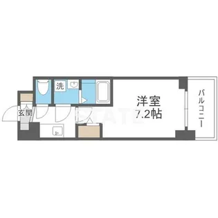 エスリードレジデンス大阪谷町ザ・マークス【4階】の間取り