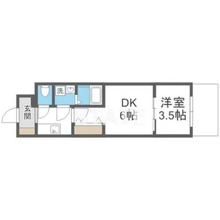 エスリードレジデンス大阪谷町ザ・マークス【3階】の間取り