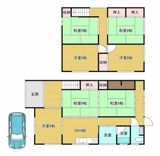 大阪府河内長野市小塩町【一戸建】の間取り