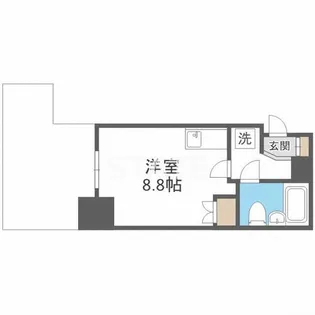 CLASS HILLS 難波南【1階】の間取り