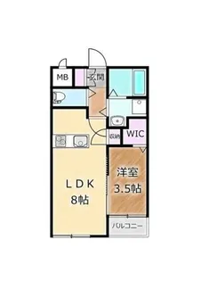 大阪府堺市堺区三宝町3丁【マンション】の間取り