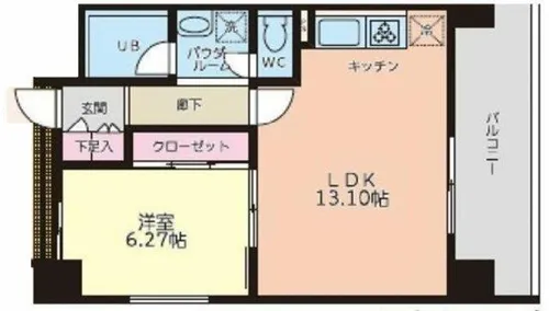 S-FORT桜川【5階】の間取り