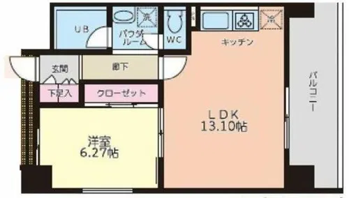 S-FORT桜川【5階】の間取り