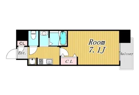 PARK HILLS今里蘭【7階】の間取り