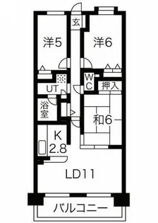 大阪府堺市堺区山本町1丁【マンション】の間取り