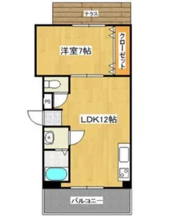大阪府堺市堺区中安井町2丁【マンション】の間取り