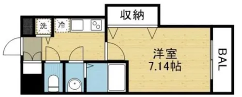 Luxe布施駅前【5階】の間取り