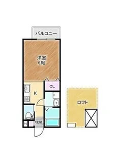 大阪府堺市堺区東雲西町3丁【アパート】の間取り