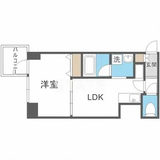 サムティ難波グレイス【11階】の間取り