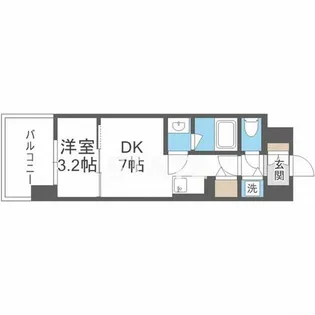 リヴェント難波サウス【3階】の間取り