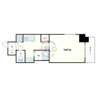 レジデンス大阪城前【5階】の間取り