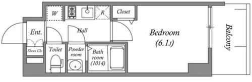 アドバンス大阪リーヴァ【6階】の間取り
