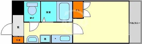 ラナップスクエア大手前【10階】の間取り