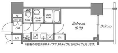 アドバンス大阪ストーリア【2階】の間取り