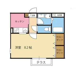 大阪府堺市堺区香ヶ丘町4丁【アパート】の間取り
