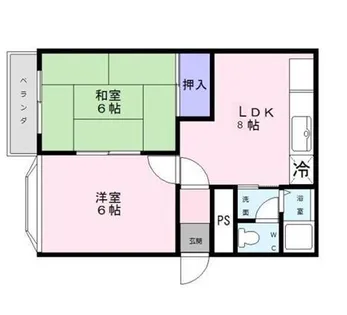 大阪府堺市西区鳳北町4丁【マンション】の間取り