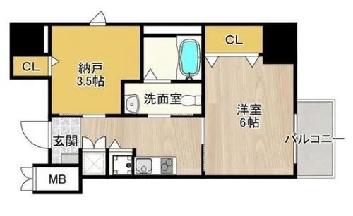 大阪府堺市堺区宿屋町東1丁【マンション】の間取り