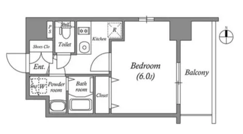 大阪府大阪市浪速区立葉1丁目【マンション】の間取り