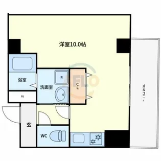 フィオーラマンション天王寺【403号室】の間取り