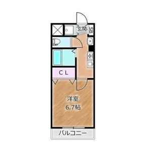 大阪府大阪市住吉区山之内1丁目【アパート】の間取り