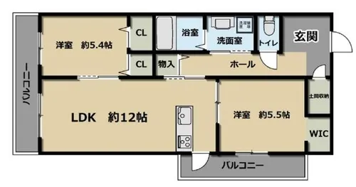 大阪府堺市堺区南三国ヶ丘町3丁【マンション】の間取り