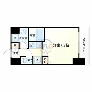 アークグラン大阪WEST【5階】の間取り