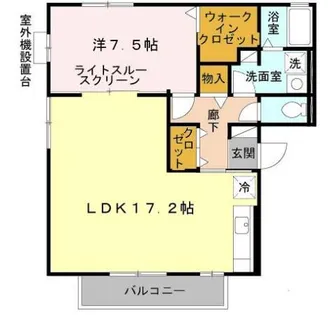 大阪府堺市北区長曽根町【アパート】の間取り