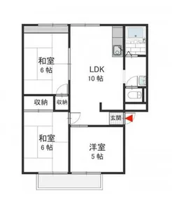 大阪府堺市北区百舌鳥赤畑町3丁【アパート】の間取り