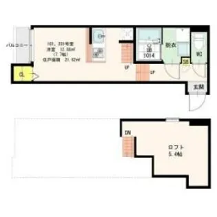 ブライト鶴舞【1階】の間取り