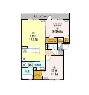 大阪府堺市北区黒土町【アパート】の間取り