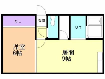 シーマリン【201号室】の間取り