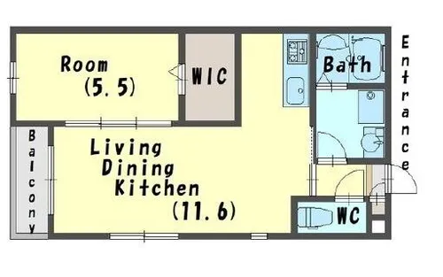 大阪府堺市堺区南旅篭町東2丁【アパート】の間取り