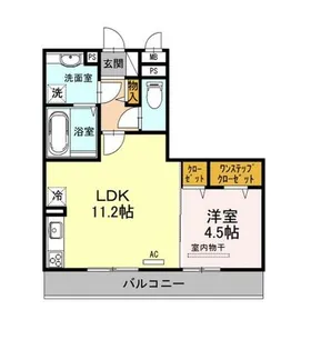 大阪府堺市北区百舌鳥梅町3丁【アパート】の間取り