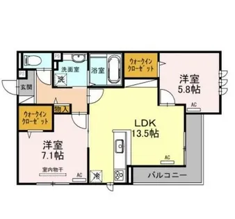 大阪府堺市西区鳳中町9丁【アパート】の間取り