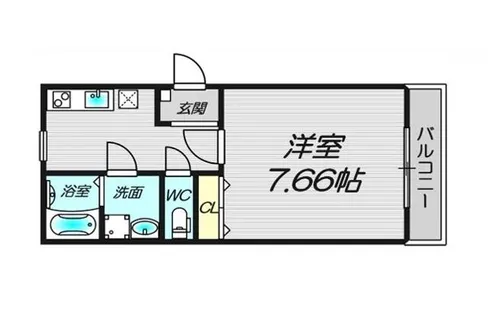 大阪府堺市西区上野芝町1丁【アパート】の間取り