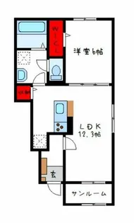 パーク プロムナード【1階】の間取り