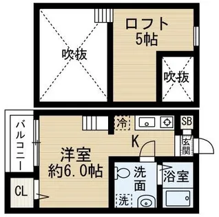 大阪府堺市堺区八千代通【アパート】の間取り