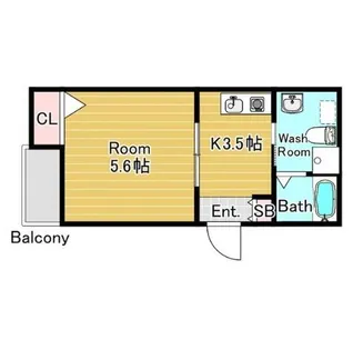 大阪府堺市中区新家町【アパート】の間取り