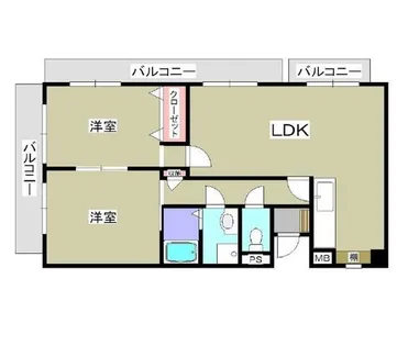 大阪府堺市堺区栄橋町1丁【マンション】の間取り