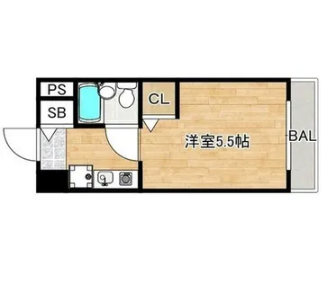 大阪府堺市堺区今池町4丁【マンション】の間取り