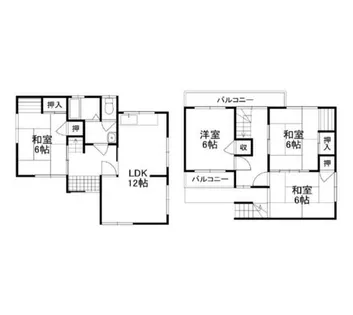 大阪府堺市中区新家町【一戸建】の間取り